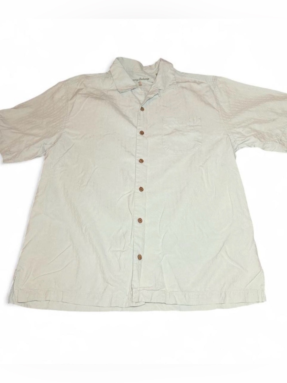 Tommy Bahama Men's Short-Sleeve Button-Down Shirt in Mint green